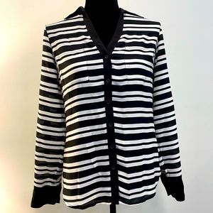 Black & White Striped Blouse
